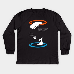 Portal's guide Kids Long Sleeve T-Shirt